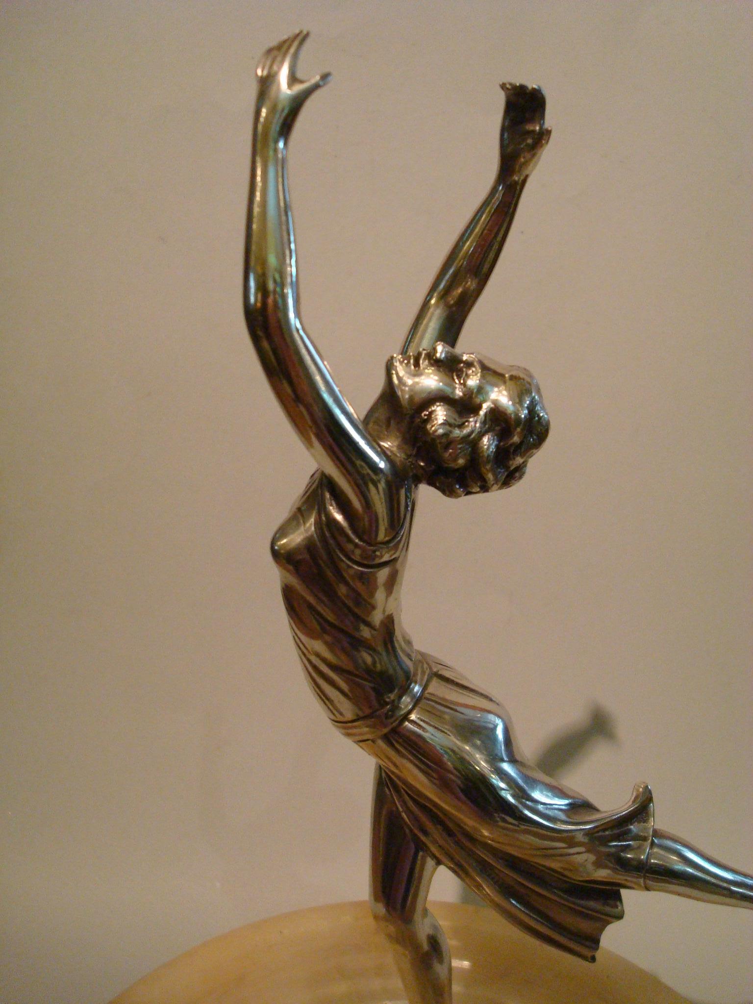 20th Century Antique Classic Ballet Female Dancer Sculpture, French, 1930s For Sale