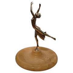 Antike Classic Ballett Tänzerin Skulptur, Französisch, 1930er Jahre