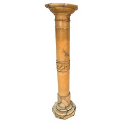 Antique Classic Design Alabaster Column #1