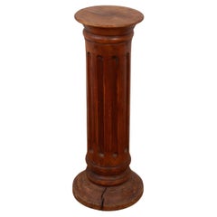 Antique classic French wooden pedestal stand display column