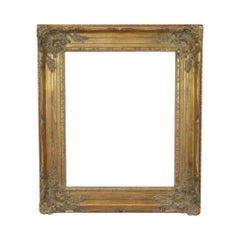 Antique Classic Gold Leaf Frame Baroque Style Pine 74x64cm