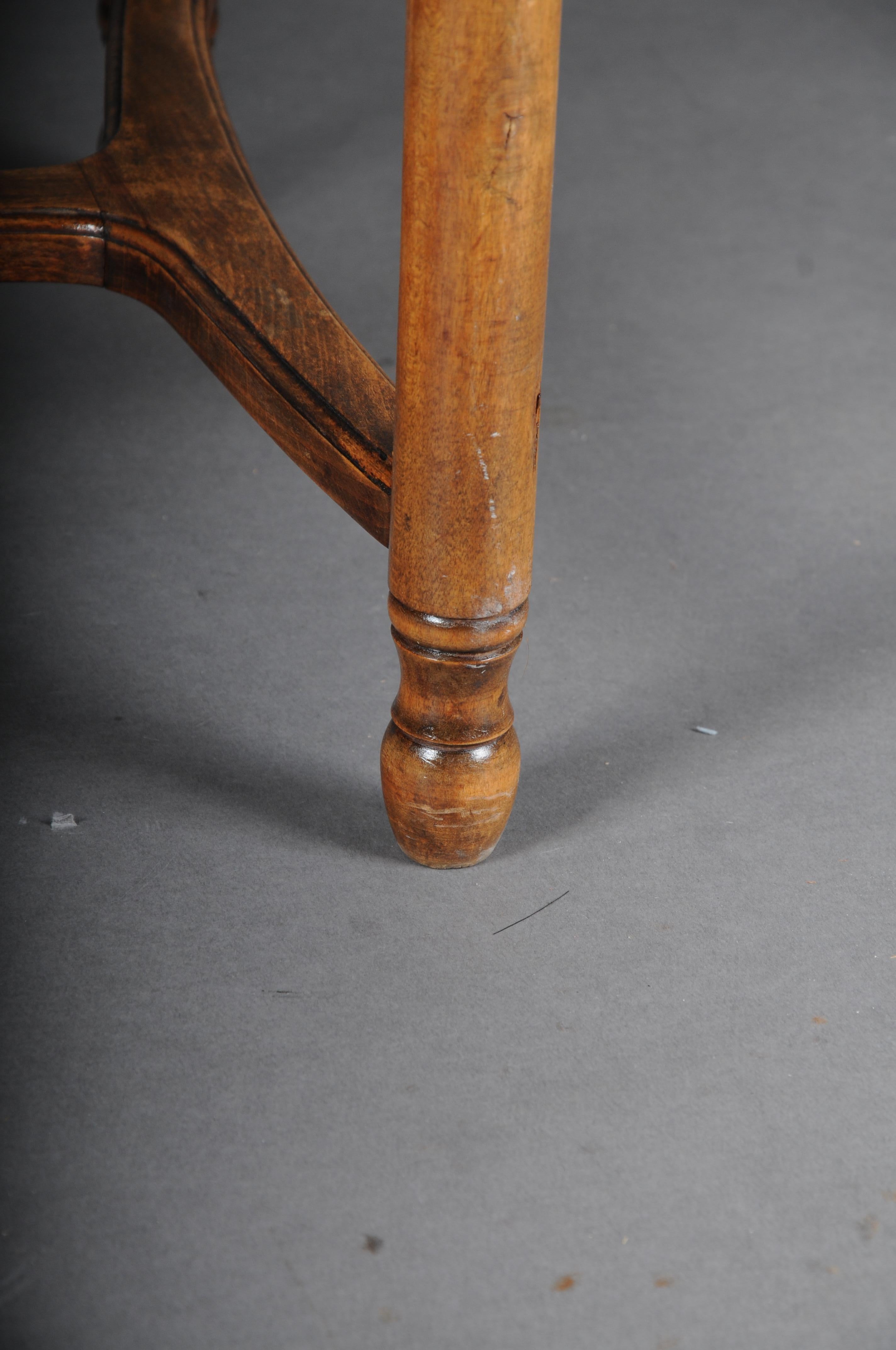 19th Century Antique classic oak stool, Germany, 19th. Century For Sale