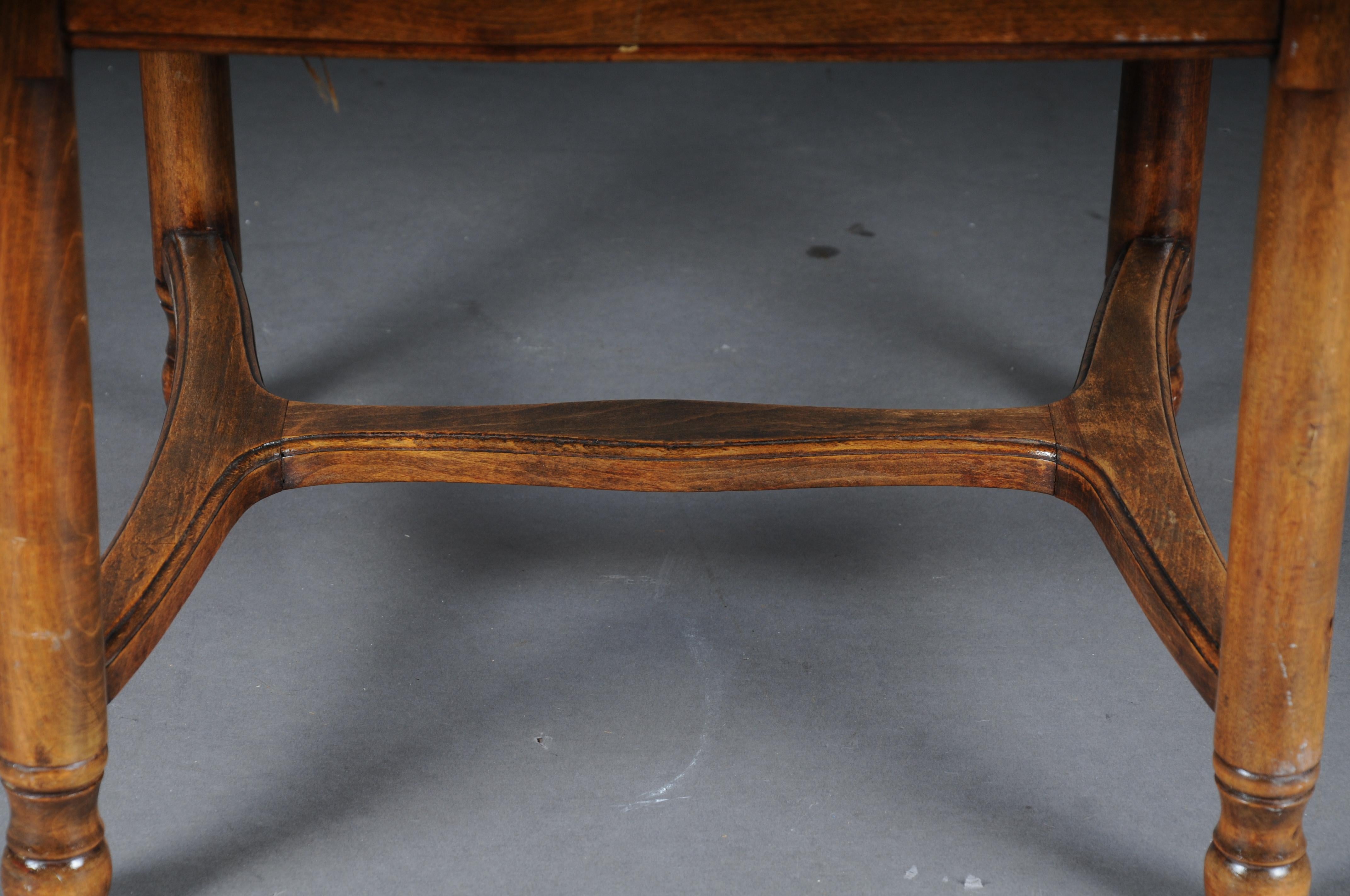 Oak Antique classic oak stool, Germany, 19th. Century For Sale