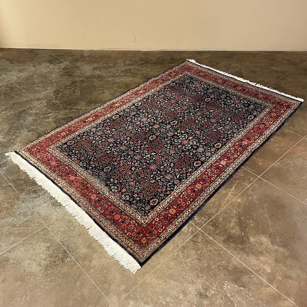 Antique Classic Persian rug will provide texture, color and luxury to your room. Timeless jewel and earth tones combine in an intricate stylized naturalistic design that's easy to coordinate with lots of color schemes. Eliminates cold floors in the