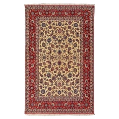 Antique Classic Rug, Design of Palmts, Flowers and Branches