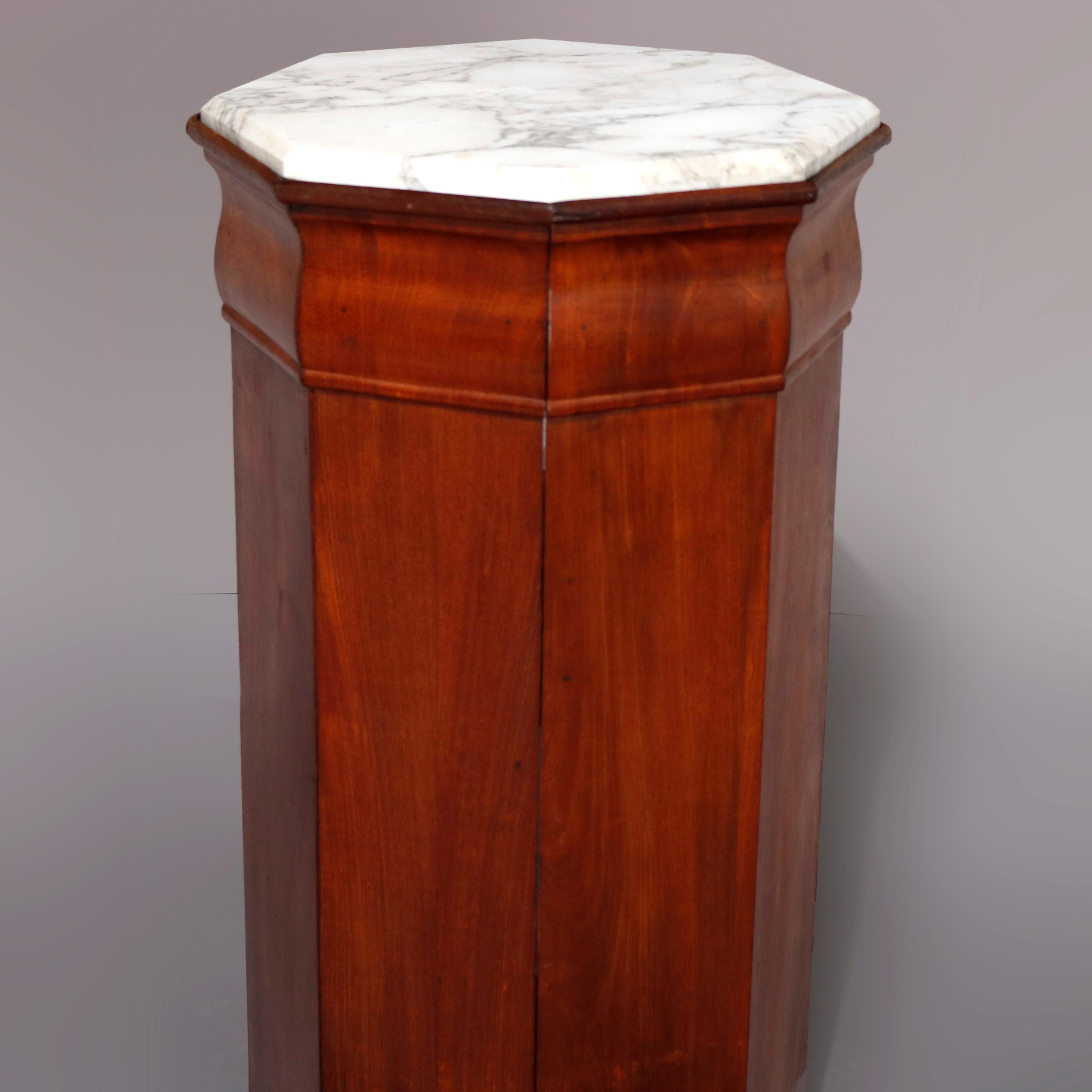 Antique Classical American Empire Flame Mahogany Cellarette, circa 1800 1