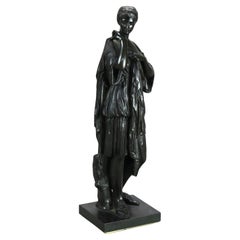Antique Classical Bronze Sculpture of a Young Woman Maiden C1850 Antique Classical Bronze Sculpture of a Young Woman Maiden C1850