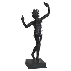 Antique Classical Bronze Sculpture “The Dancing Faun” C1920