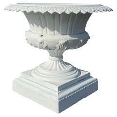 Antique Classical Cast Iron Garden Urn C1900
