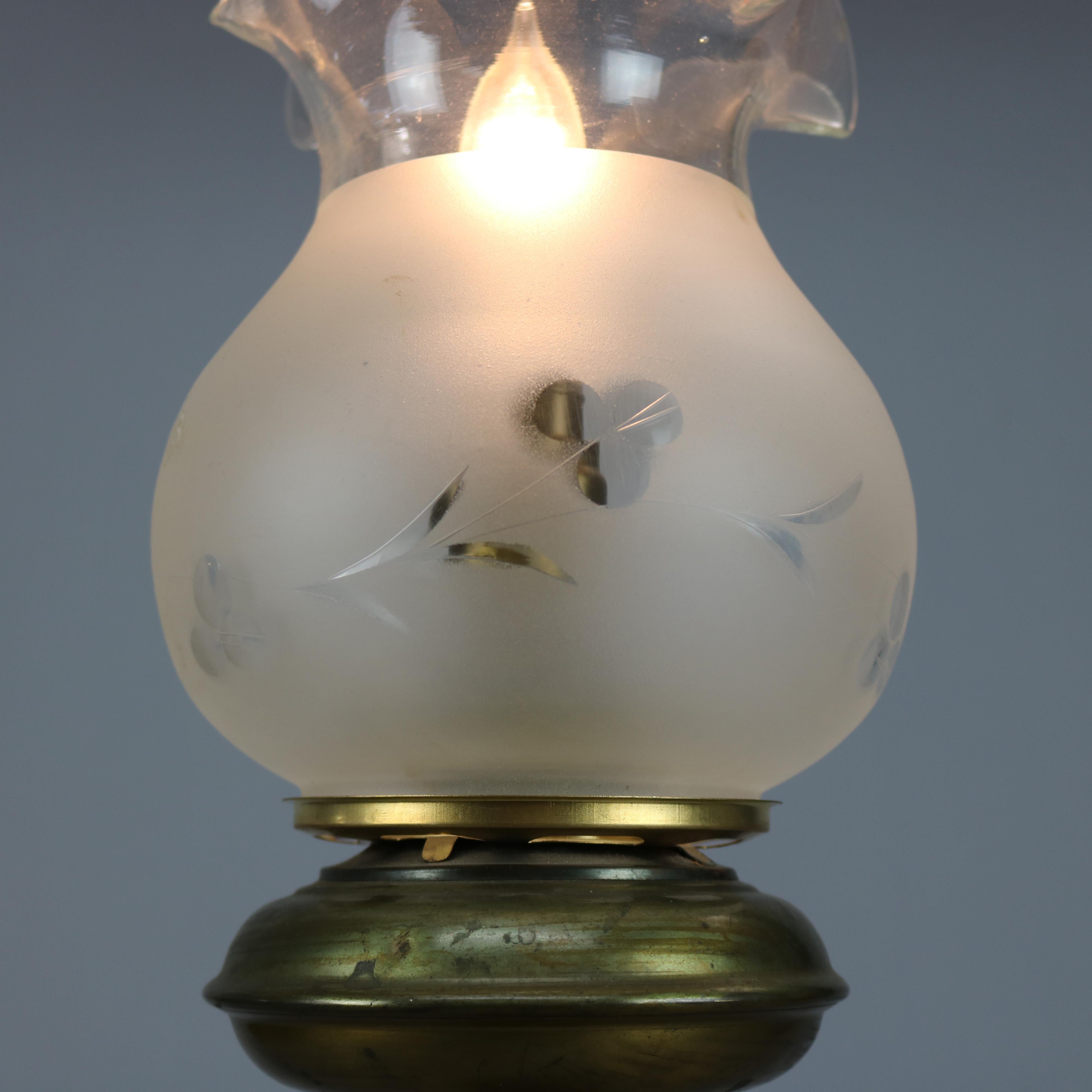 American Antique Classical Cornelius & Co. Solar Lamp, circa 1890