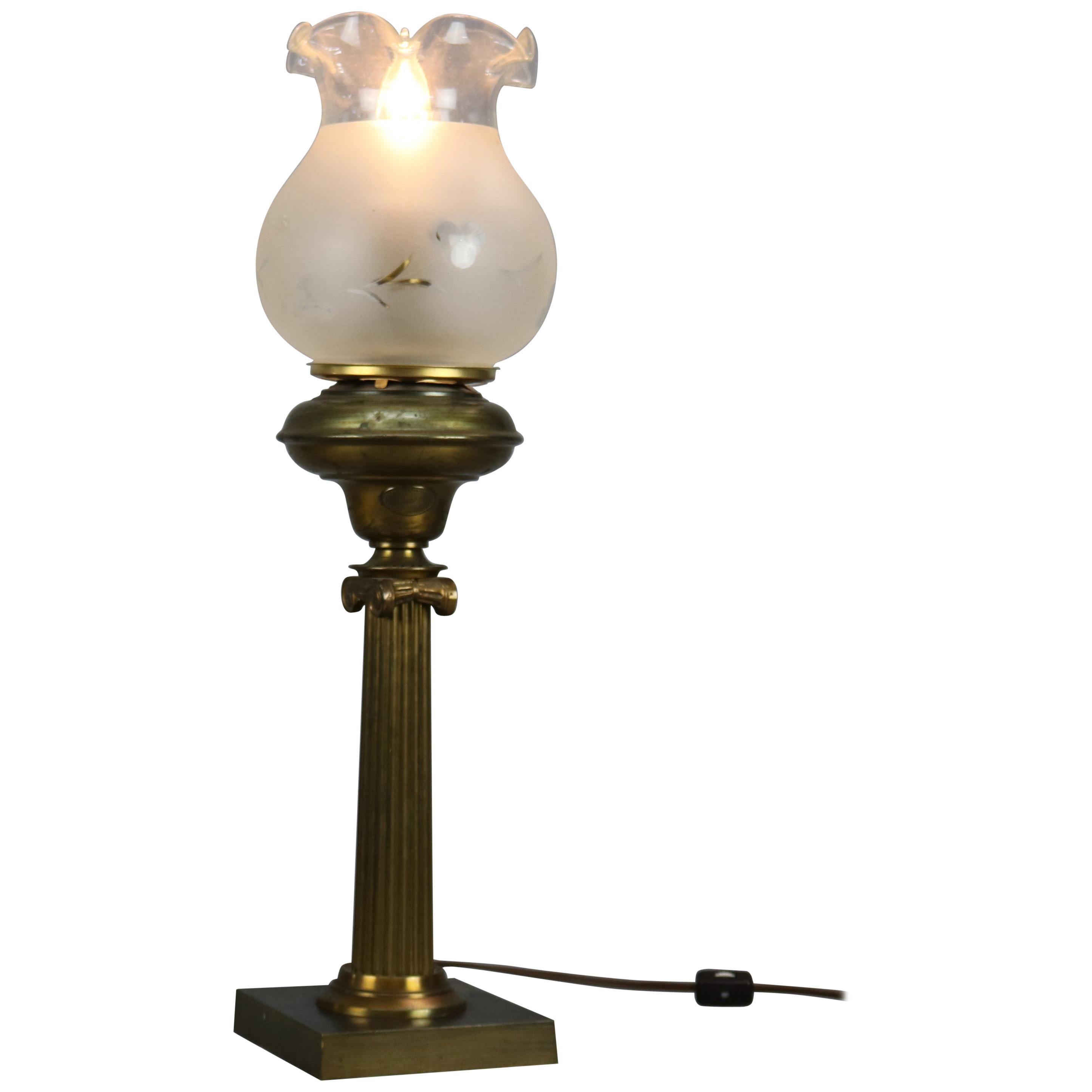 Antique Classical Cornelius & Co. Solar Lamp, circa 1890