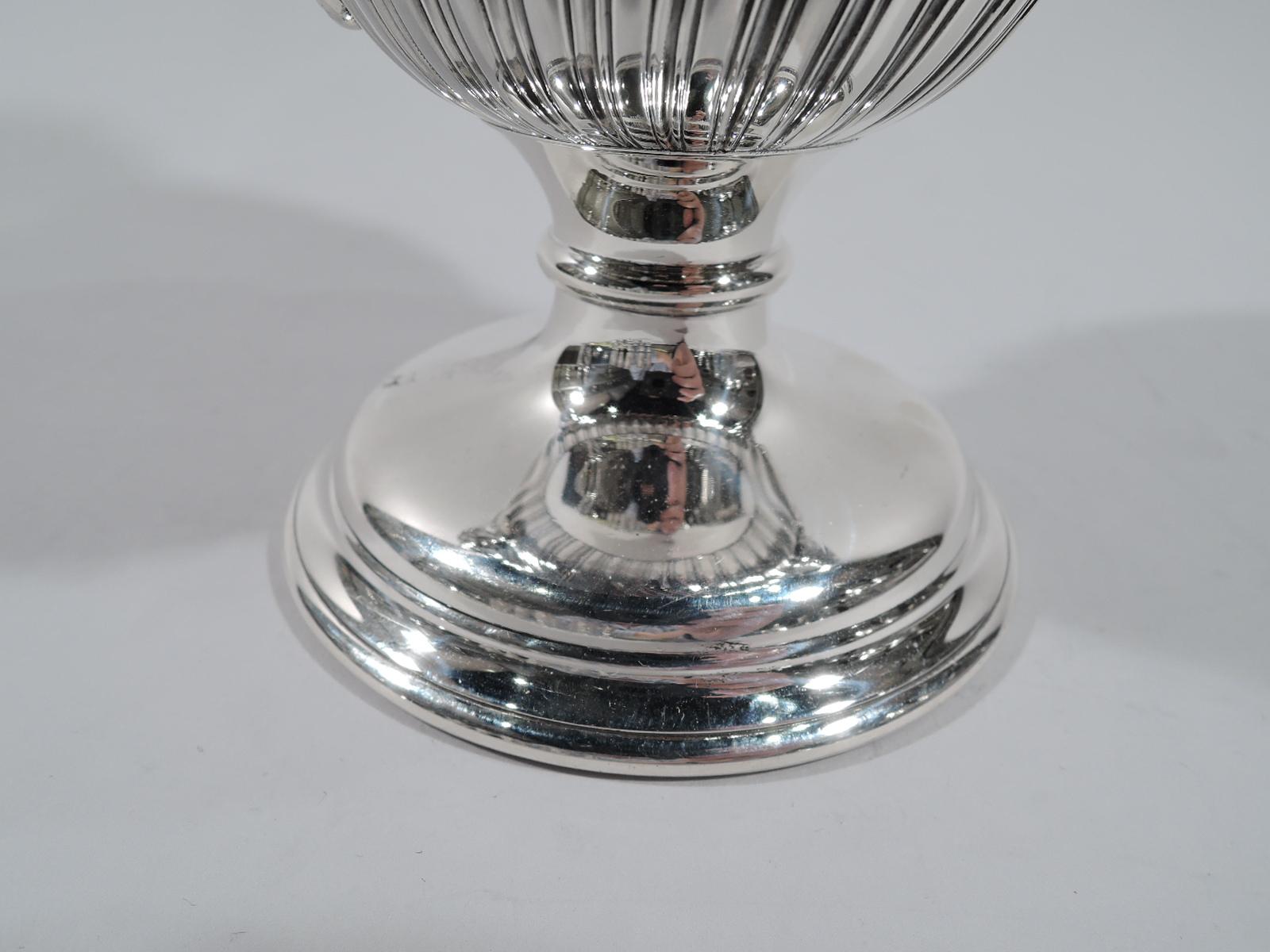 Sterling Silver Antique Classical Covered Urn Trophy Cup by New York Maker