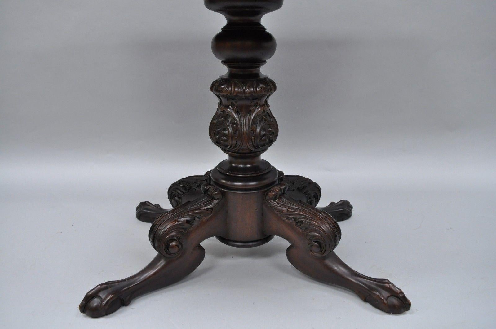 antique mahogany flip top game table