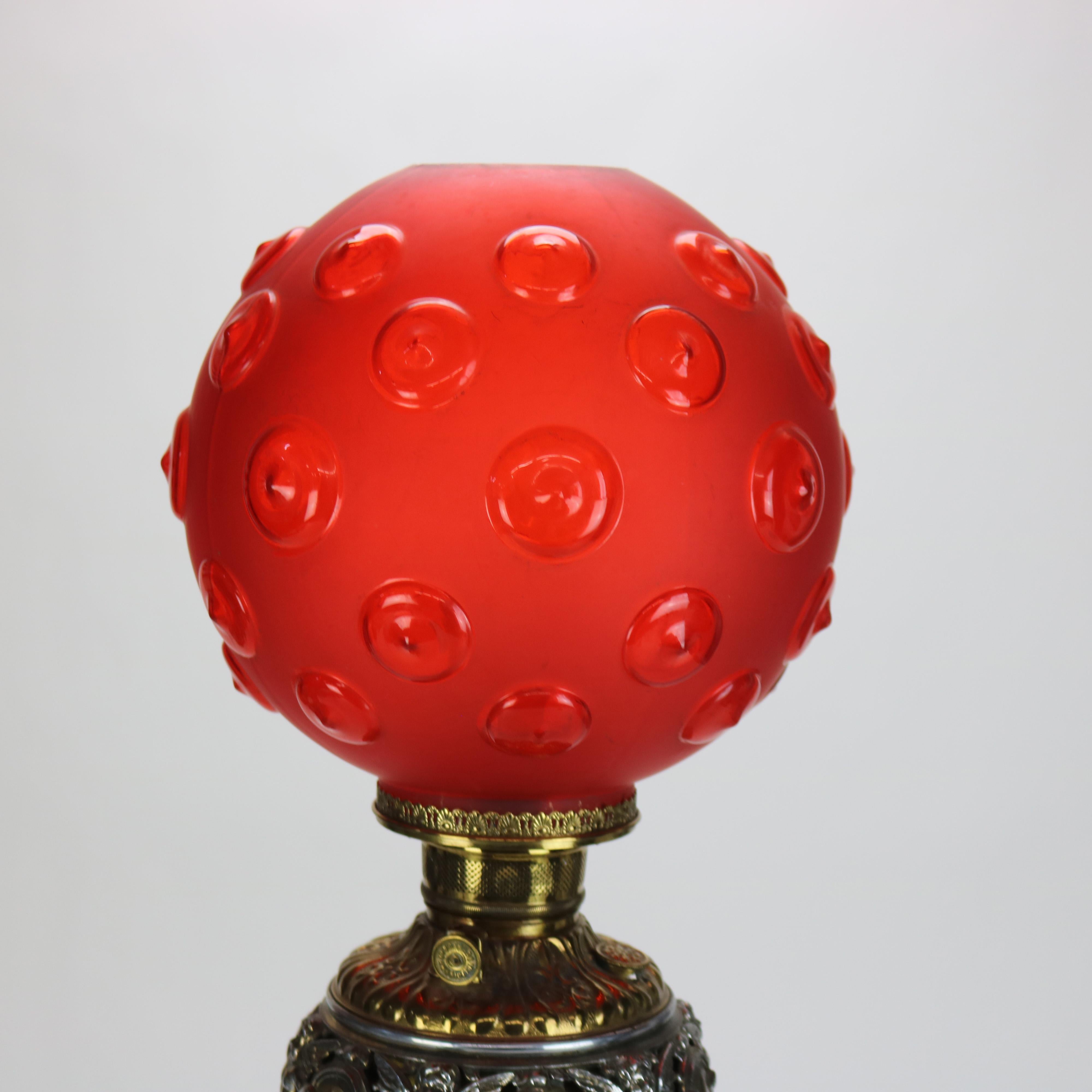 Antica lampada da tavolo classica con cherubino figurato elettrificato C1890 in vendita 6