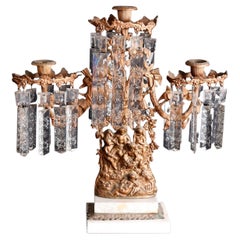 A.I.C C. Classic Figural Gilt Metal Candelabra c. 1890 