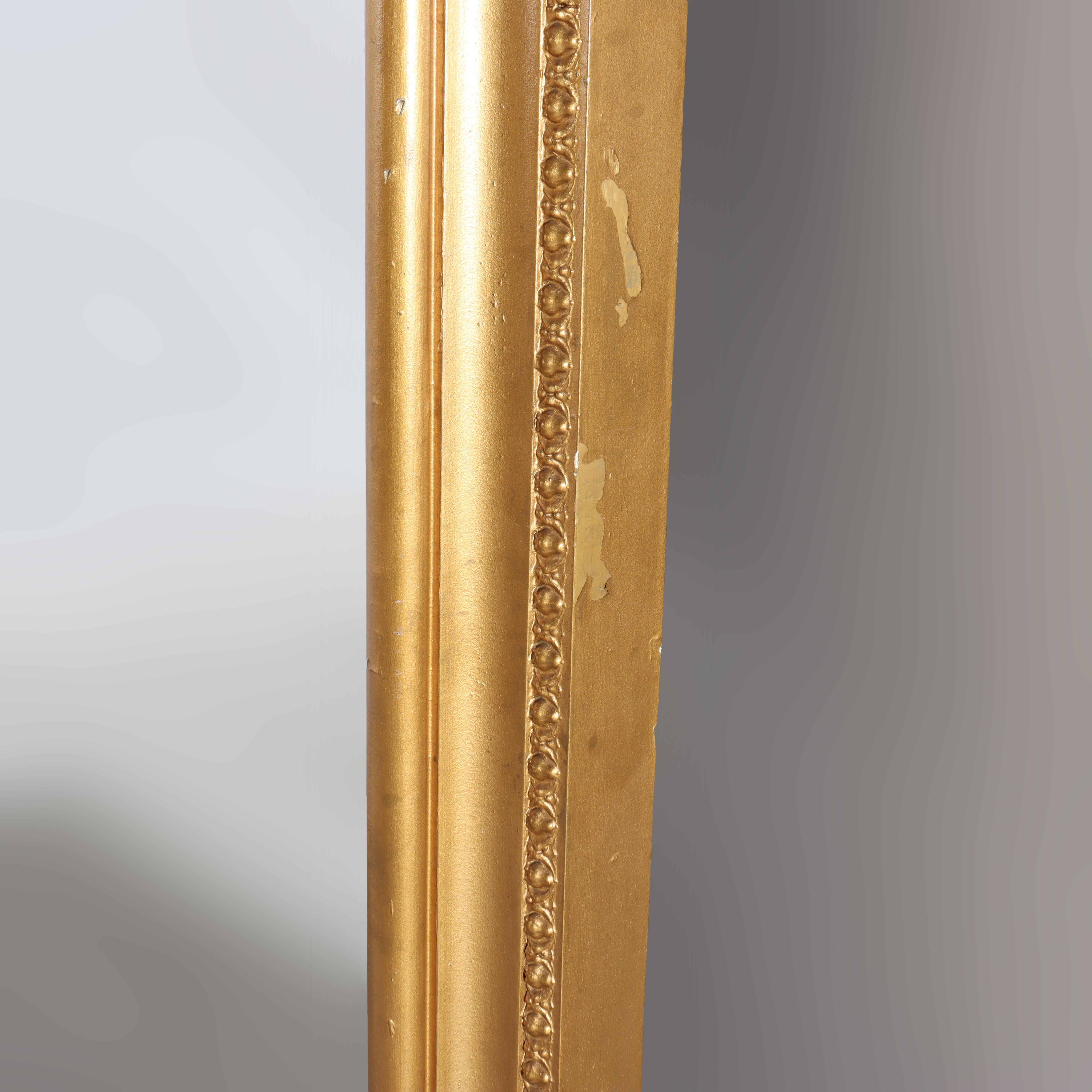 Antique Classical Giltwood Over Mantle Mirror C1890 For Sale 4
