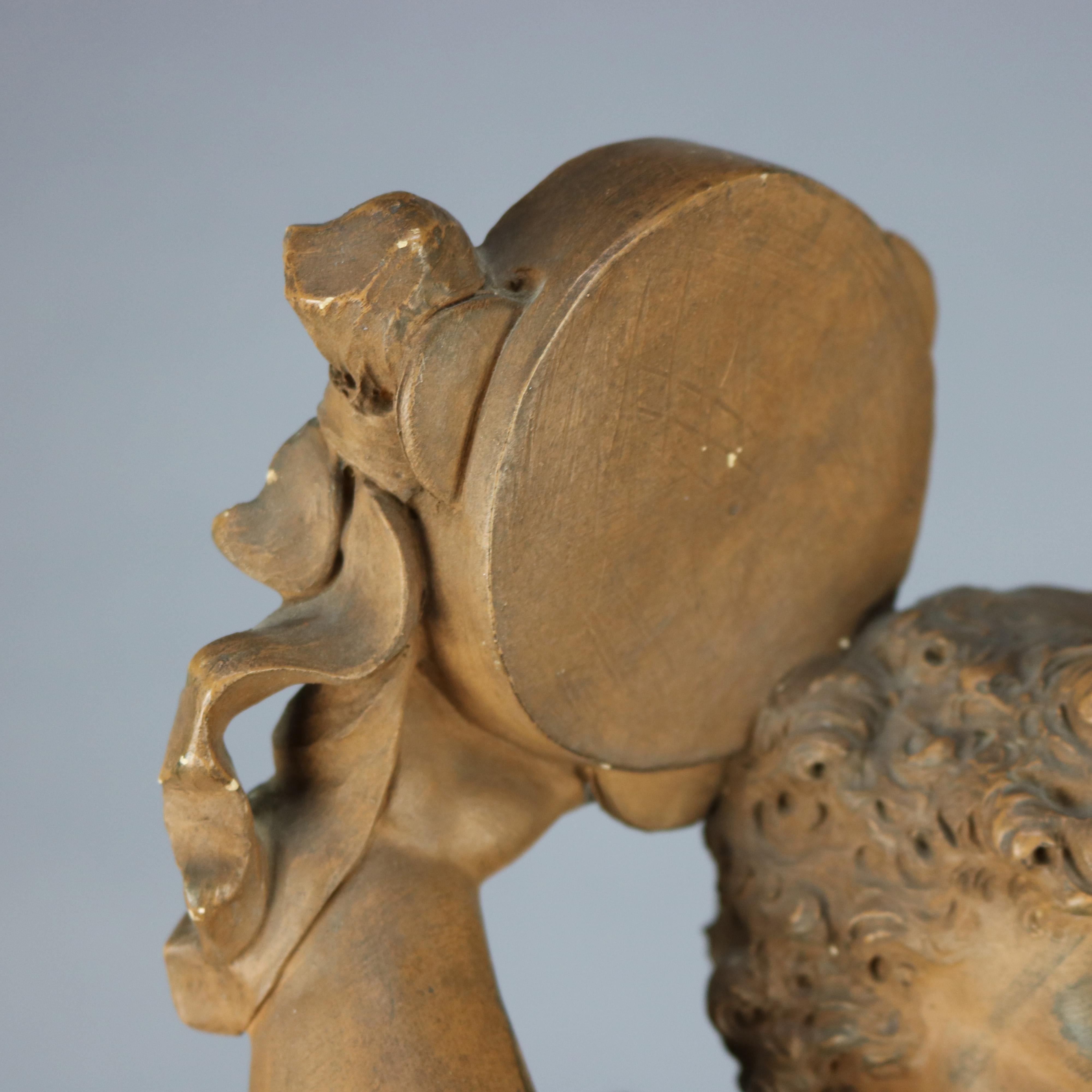 Sculpture italienne classique ancienne de Putti en terre cuite D'Aste:: vers 1880 5