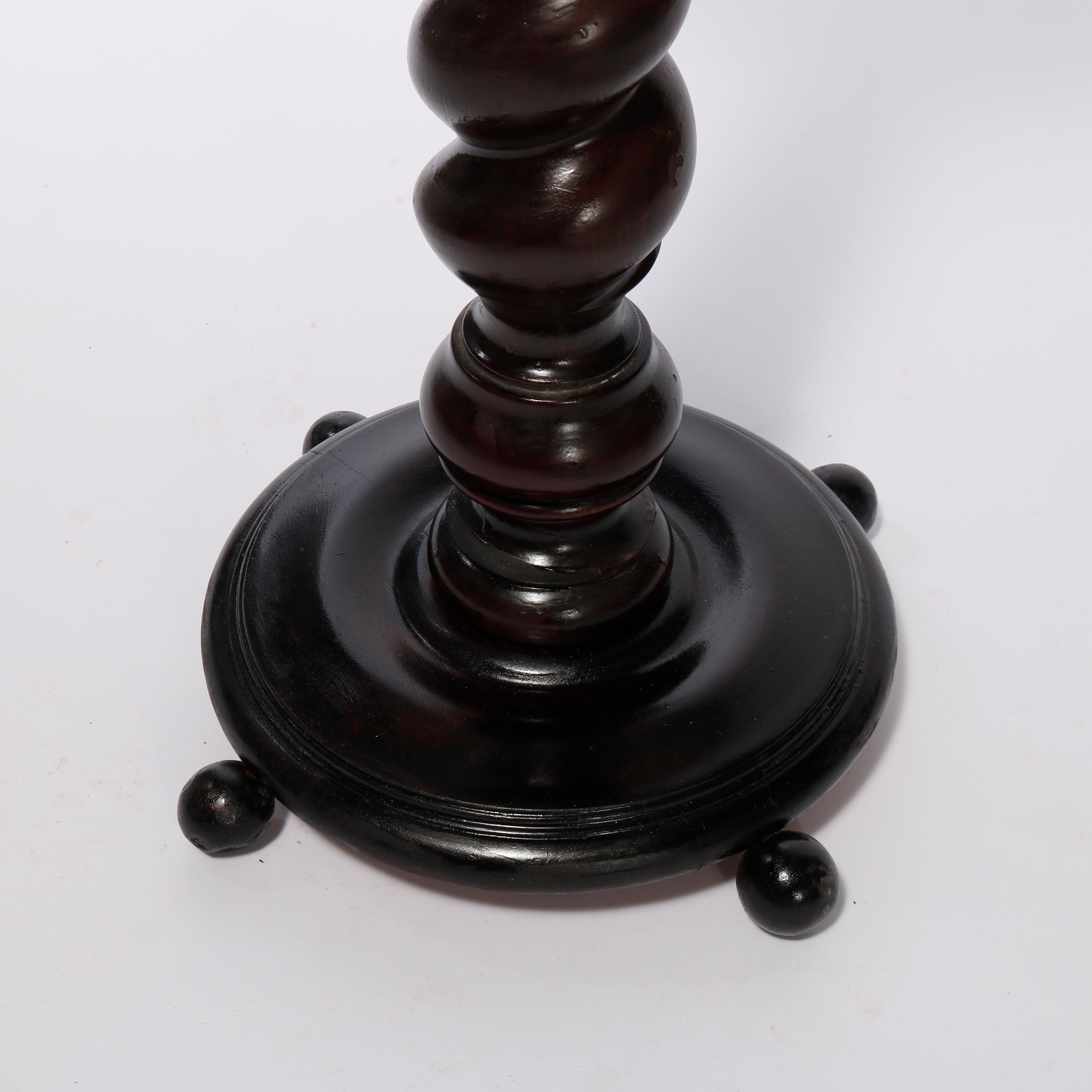 Antique Classical Mahogany Sculpture Pedestal circa 1910 4