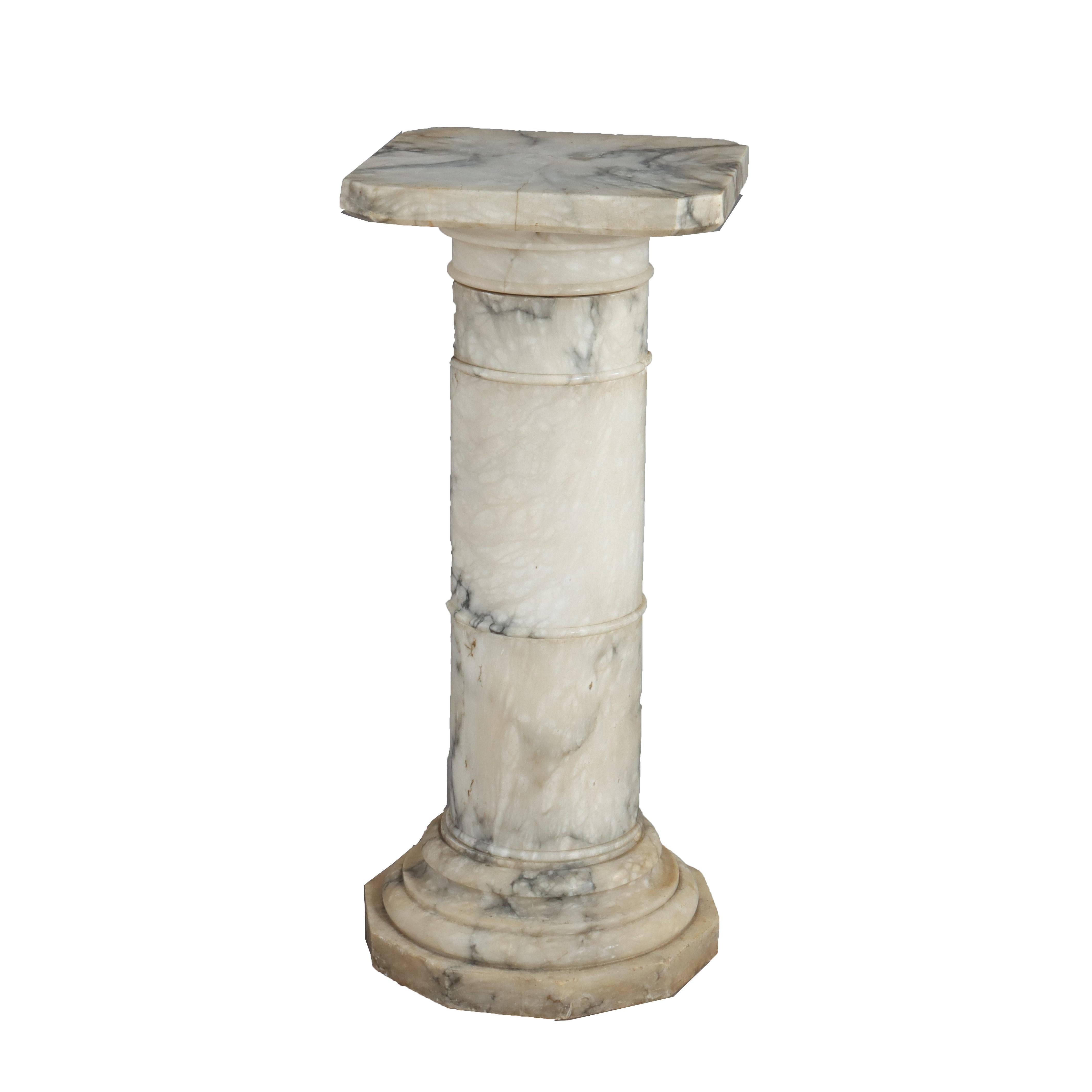 Antike klassische Marmorskulptur Display-Sockel C1900 im Angebot 7