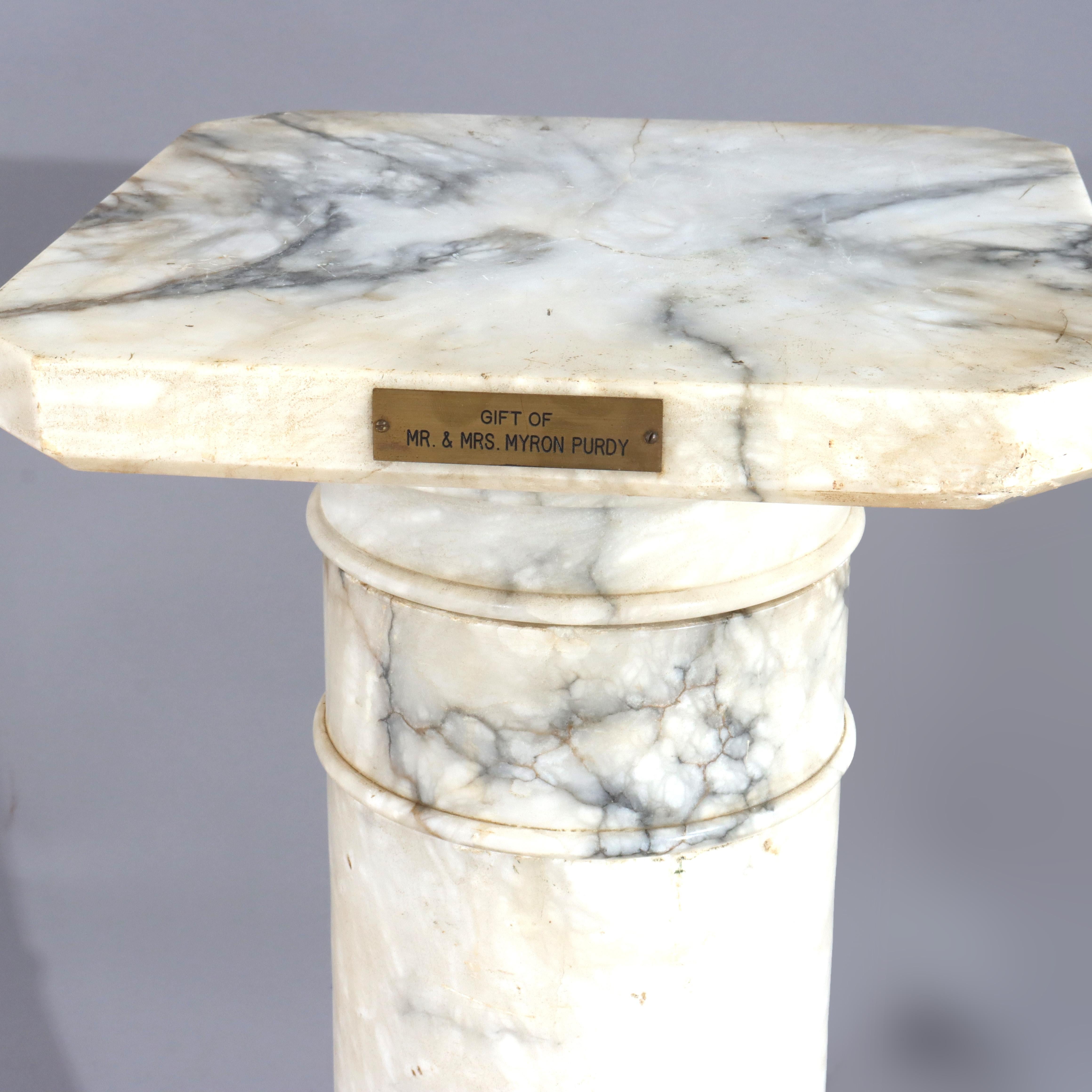 Antike klassische Marmorskulptur Display-Sockel C1900

Maße - 30 1/8