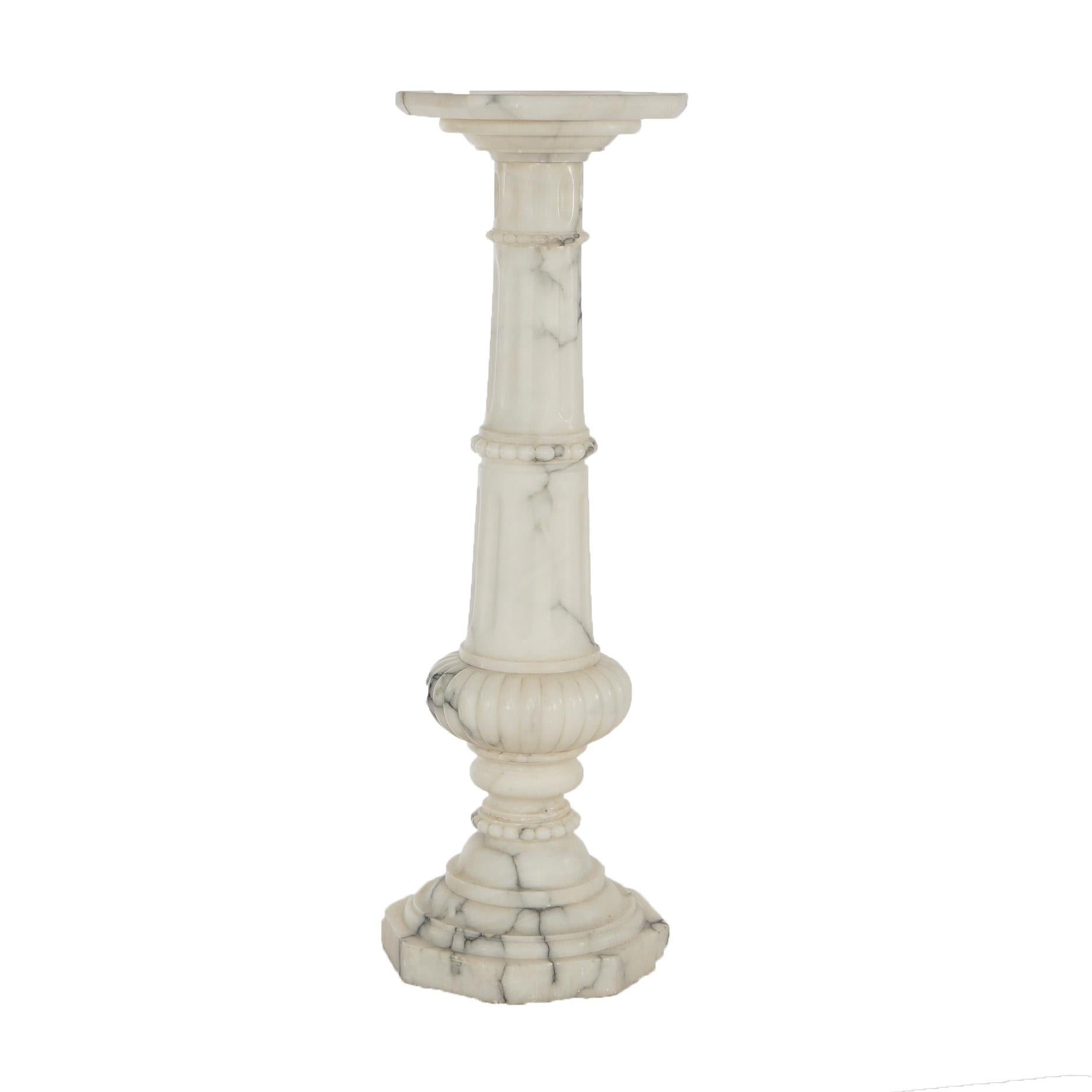 Antique Classical Marble Sculpture Display Pedestal, circa 1890 For Sale 5