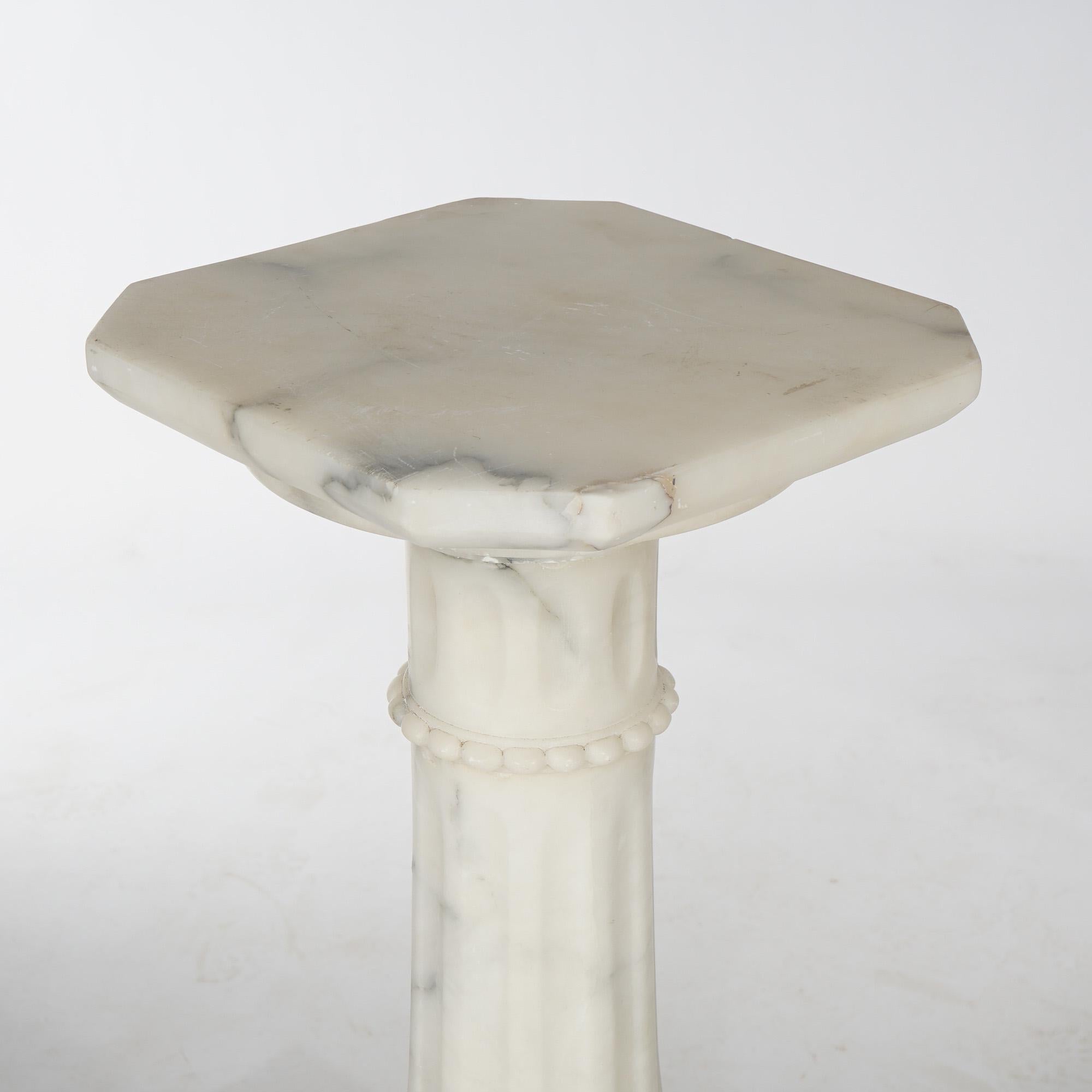 19th Century Antique Classical Marble Sculpture Display Pedestal, circa 1890 For Sale