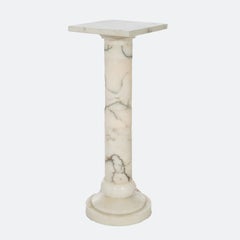 Antique Classical Marble Sculpture Display Pedestal, Lighted, Circa 1890