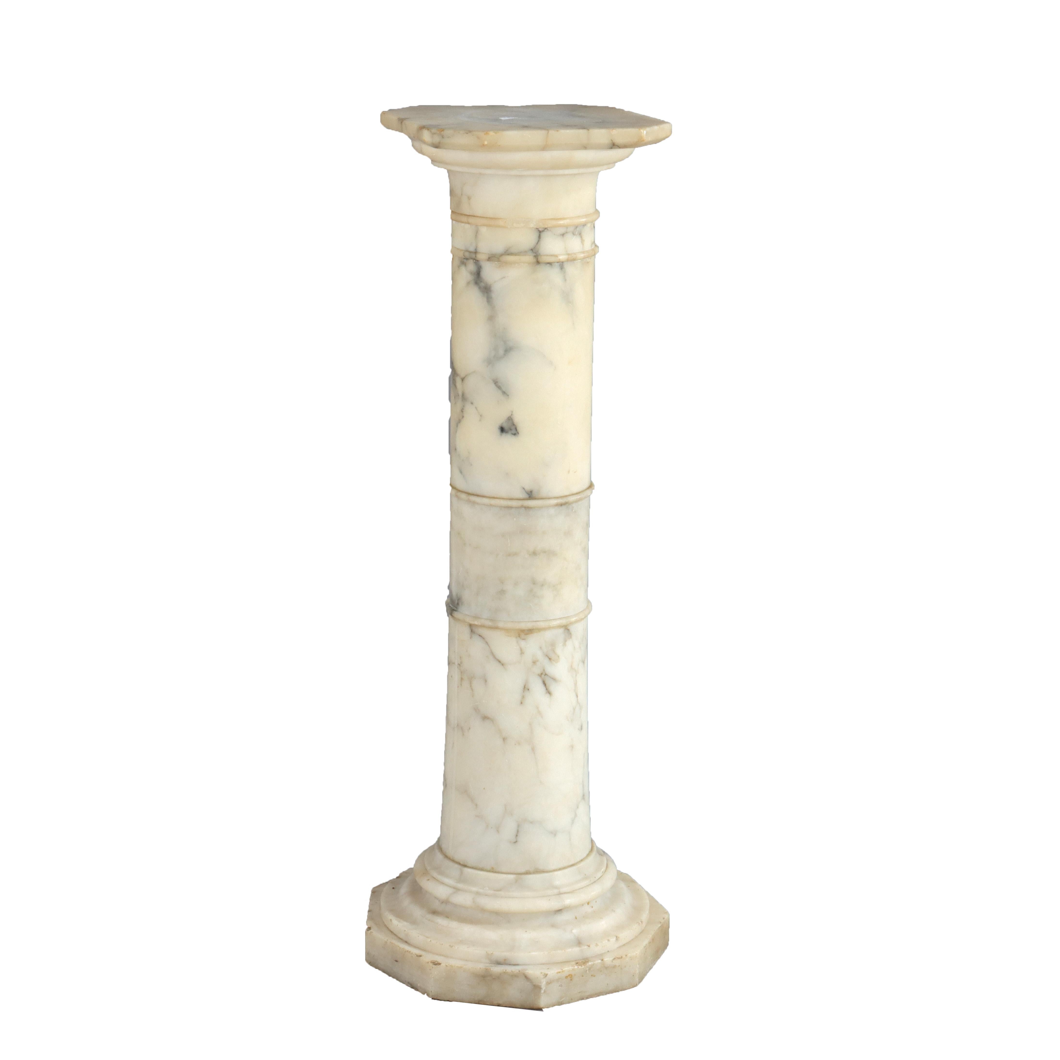 Antique Sculpture Classique en Marbre Piédestal C1900

Dimensions - 36