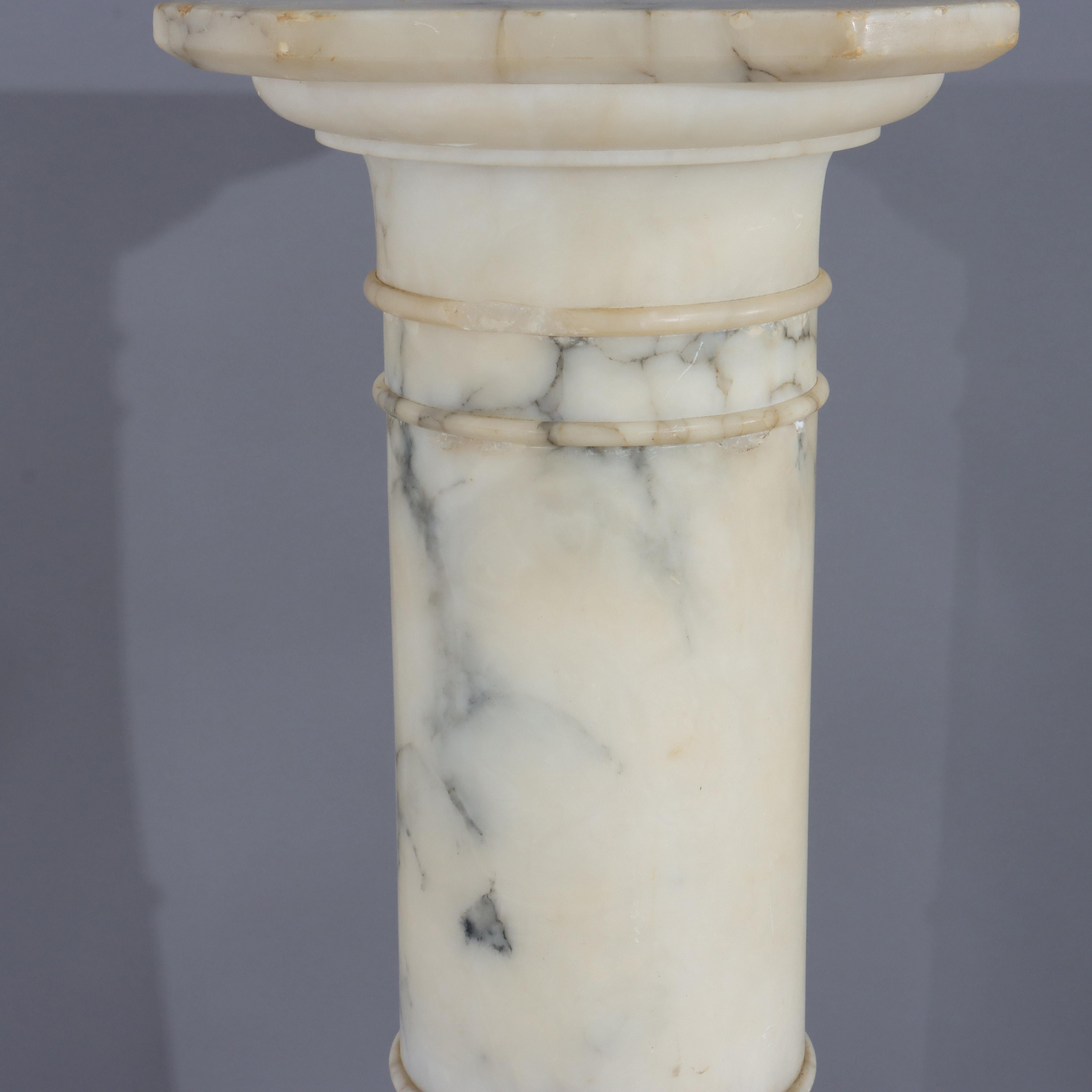 Antique Sculpture Classique en Marbre Piédestal C1900 en vente 3
