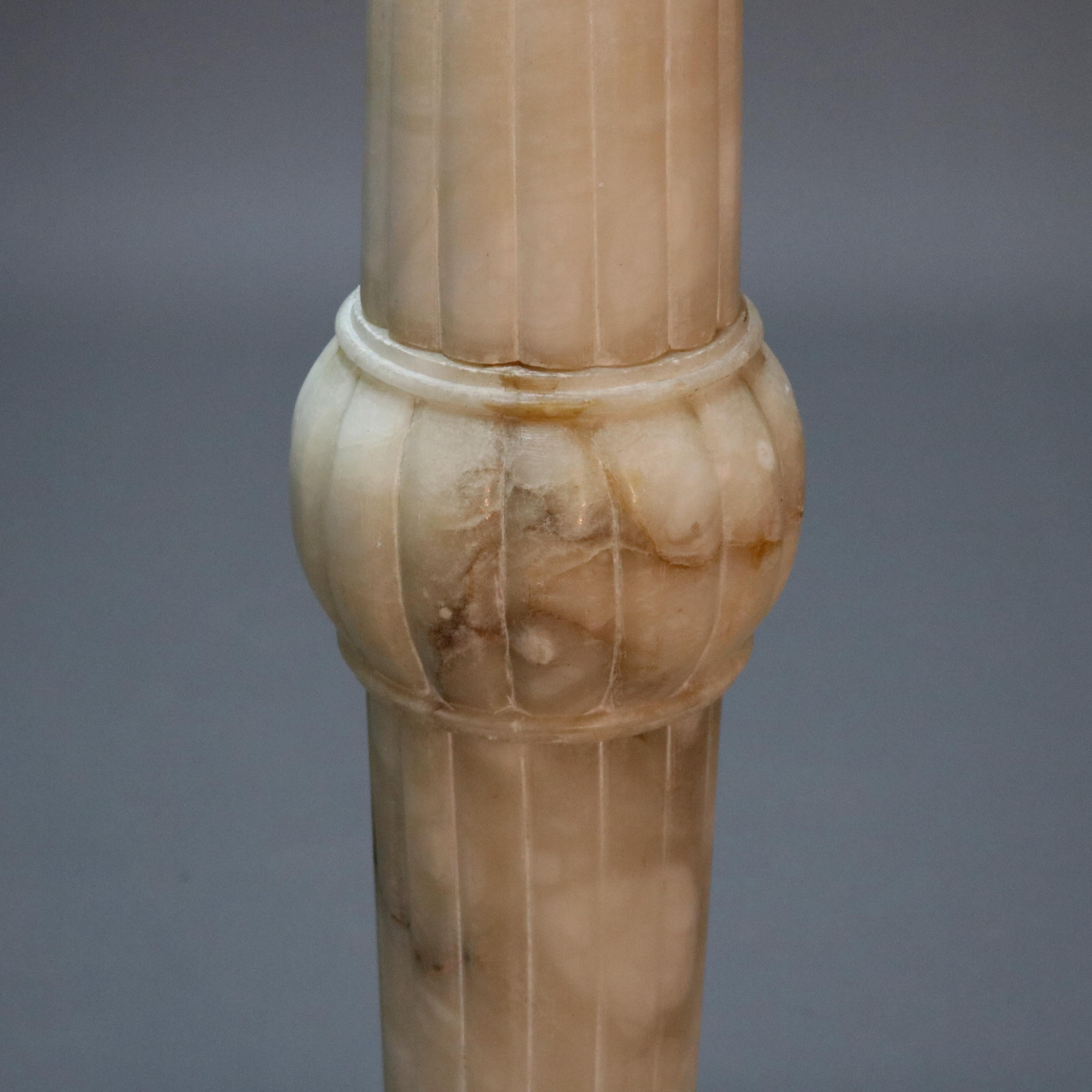 antique marble pedestal column