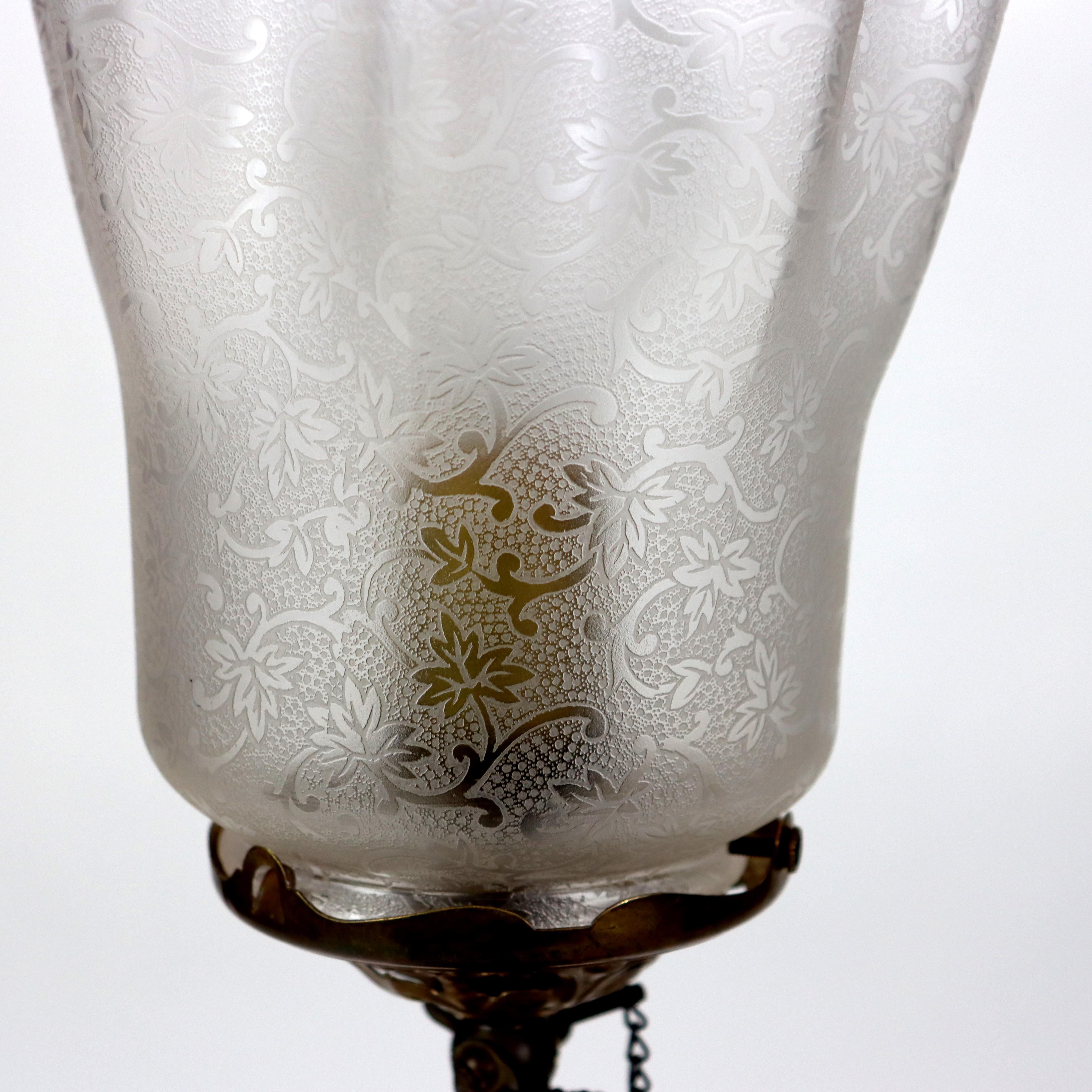 Antigua Lámpara de Mesa Clásica Tres Gracias Figural Dorada C1890 Vidrio en venta
