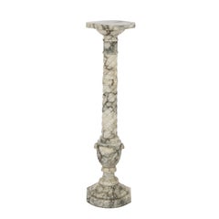 Antique Classical Variegated Marble Sculpture Display Pedestal Circa 1890