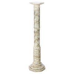 Antique Classical Variegated Marble Sculpture Display Pedestal Circa 1890