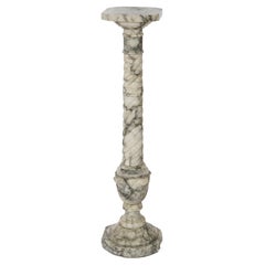 Antique Classical Variegated Marble Sculpture Display Pedestal Circa 1890
