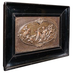 Antiguo Friso de Pared Clásico, Continental, Placa en Relieve, Gran Tour, Victoriano