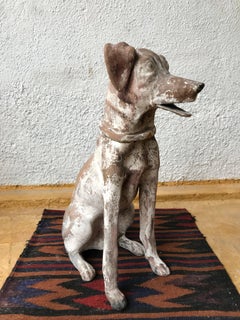 Antique Clay Figure of Dog Found in Southern México, circa 1900