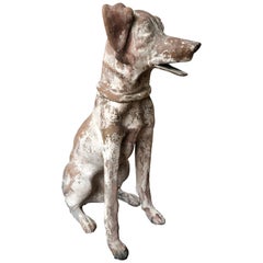 Antique Clay Figure of Dog Found in Southern México, circa 1900