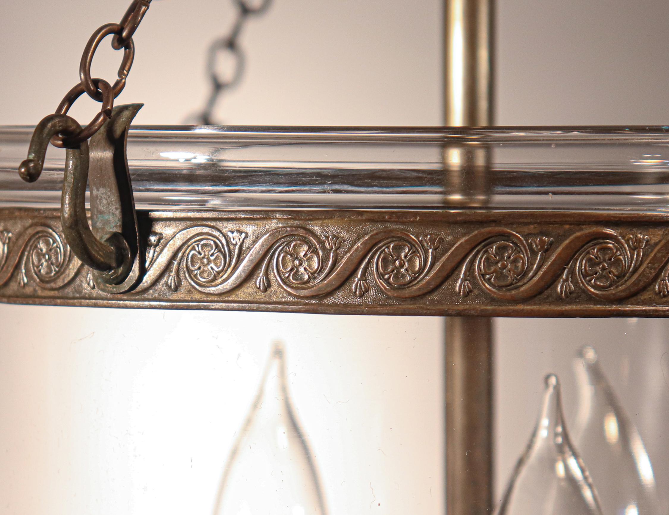 19th Century Antique Clear Glass Bell Jar Lantern