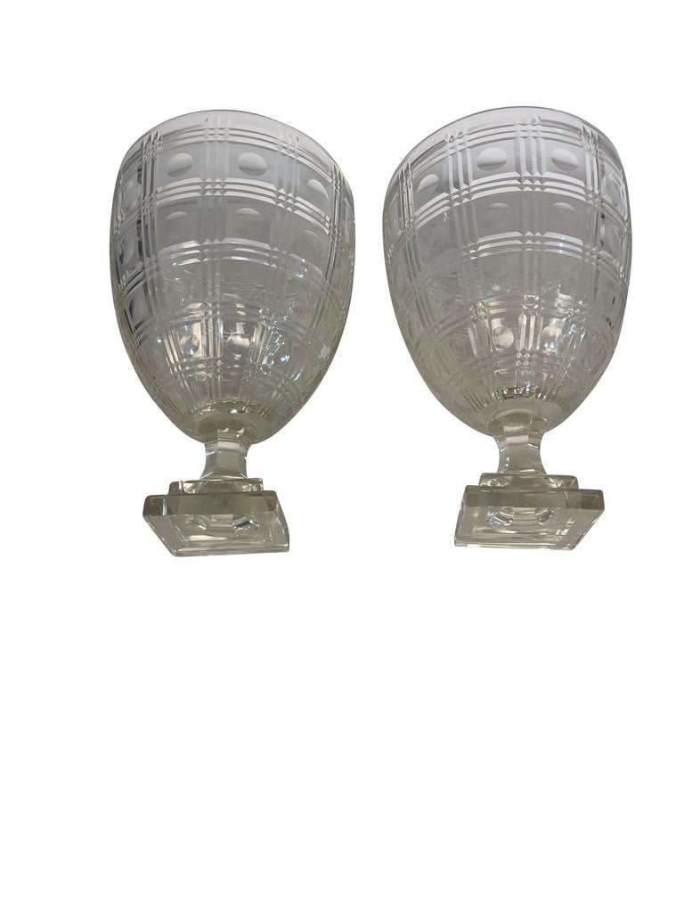 Antique Clear Glass Hurricanes For Sale at 1stDibs