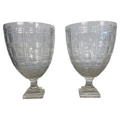 Antique Clear Glass Hurricanes