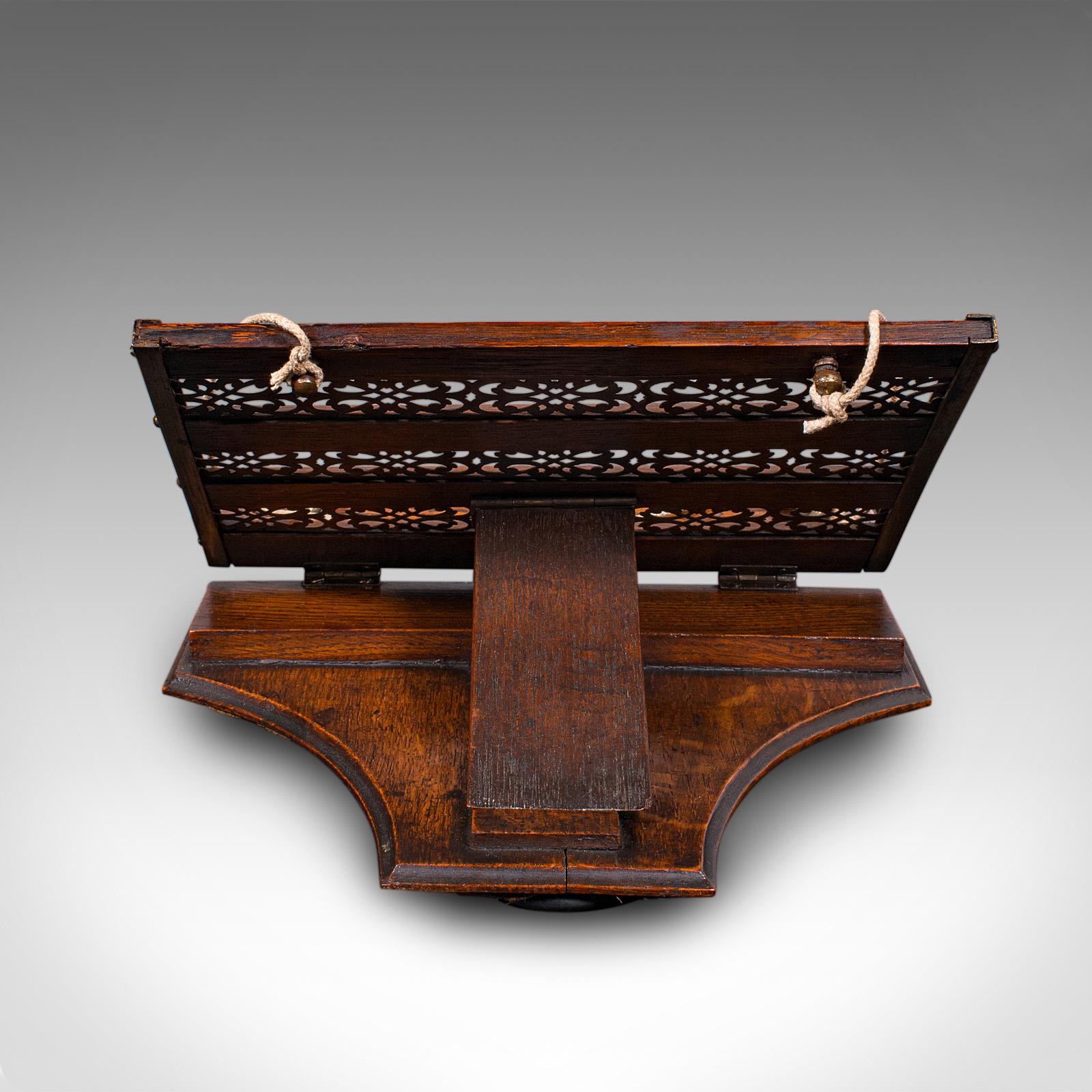 Late 19th Century Antique Cleric’s Book Stand, Middle Eastern, Victorian, Folding Lectern, C.1880