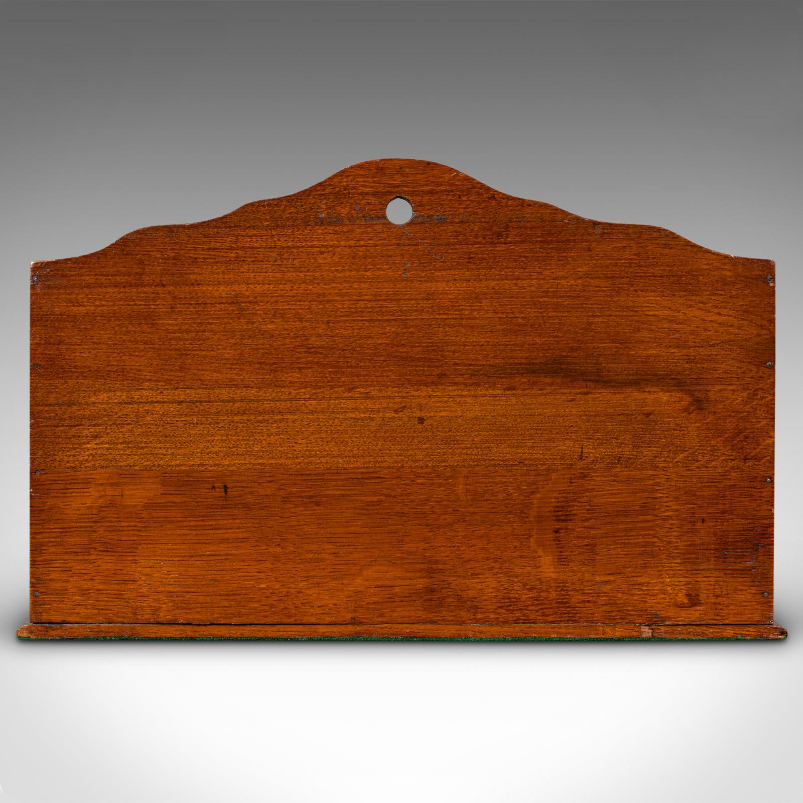 Ancien bureau de clerque anglais, chêne, Organiseur, porte-lettres, victorien, 1870 Bon état - En vente à Hele, Devon, GB