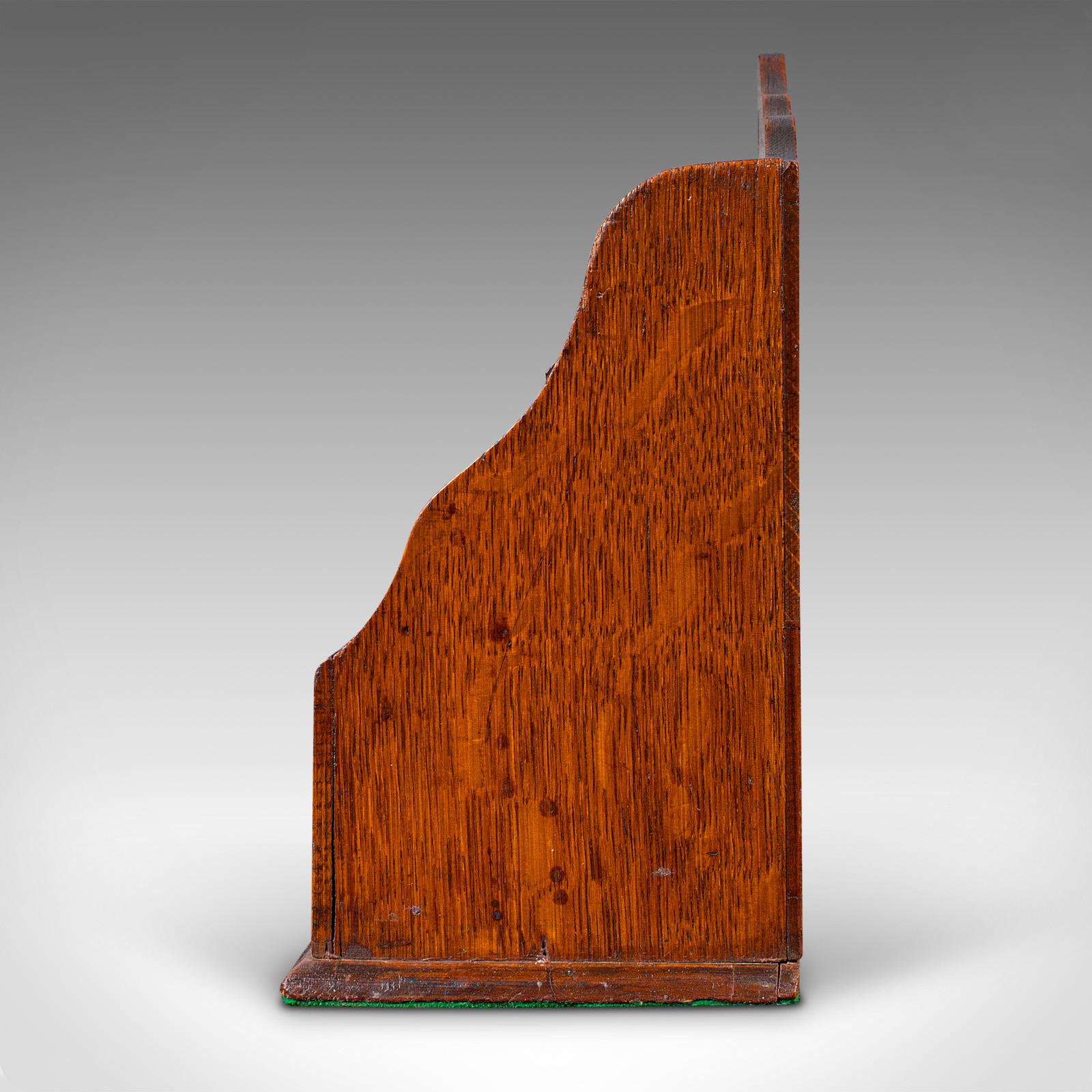 XIXe siècle Ancien bureau de clerque anglais, chêne, Organiseur, porte-lettres, victorien, 1870 en vente
