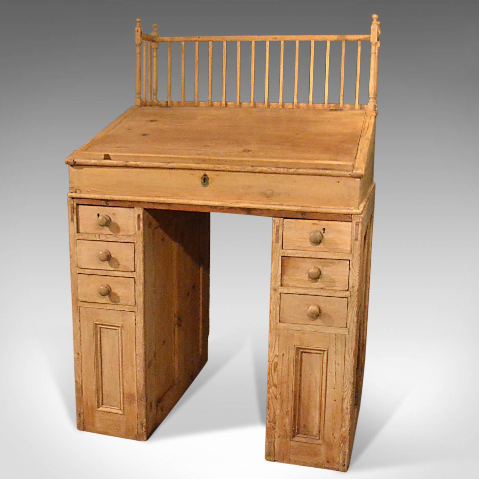 pine bureau with drawers