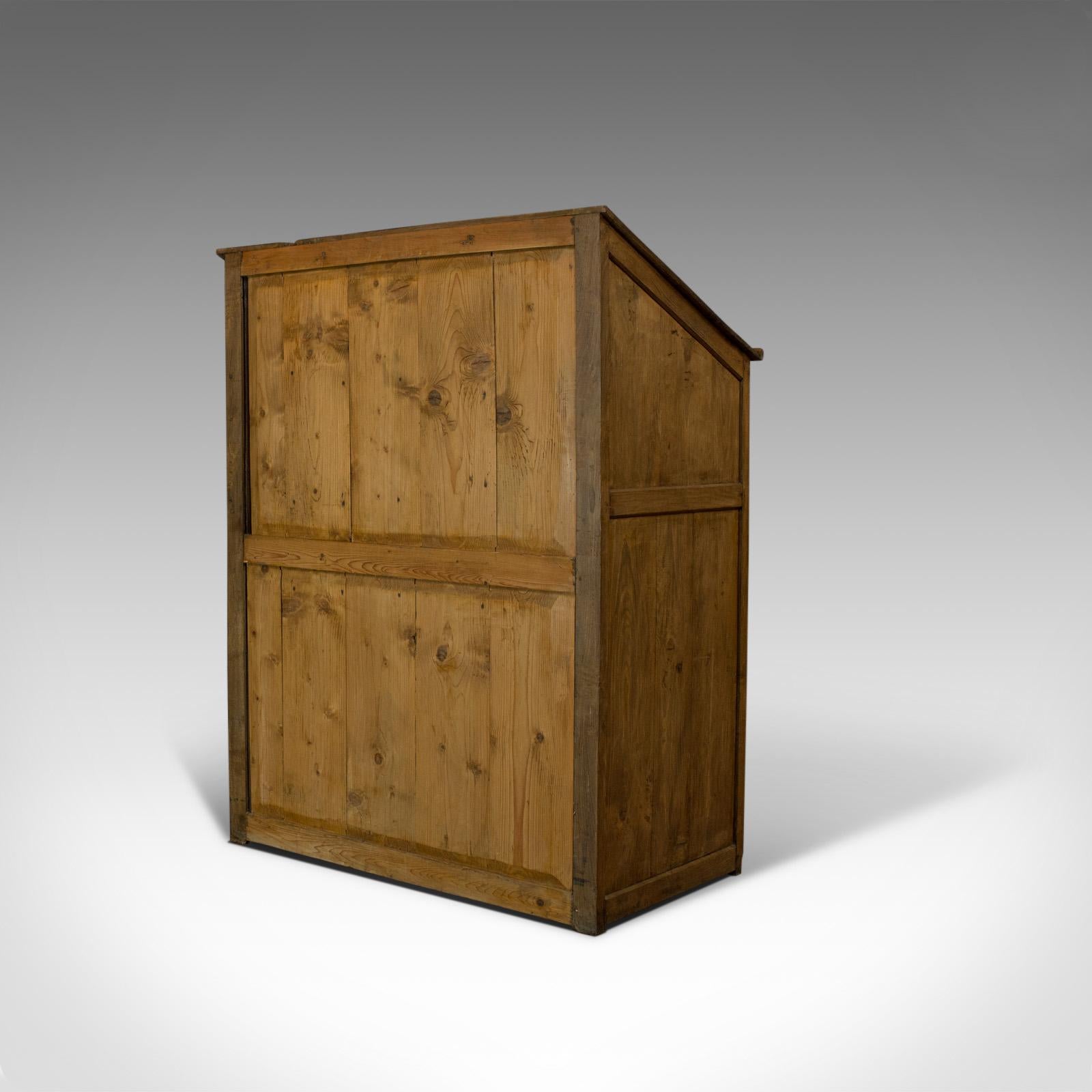 Antique Clerks Standing Desk, Victorian, Pine, Writing Table, Lectern circa 1890 In Good Condition In Hele, Devon, GB