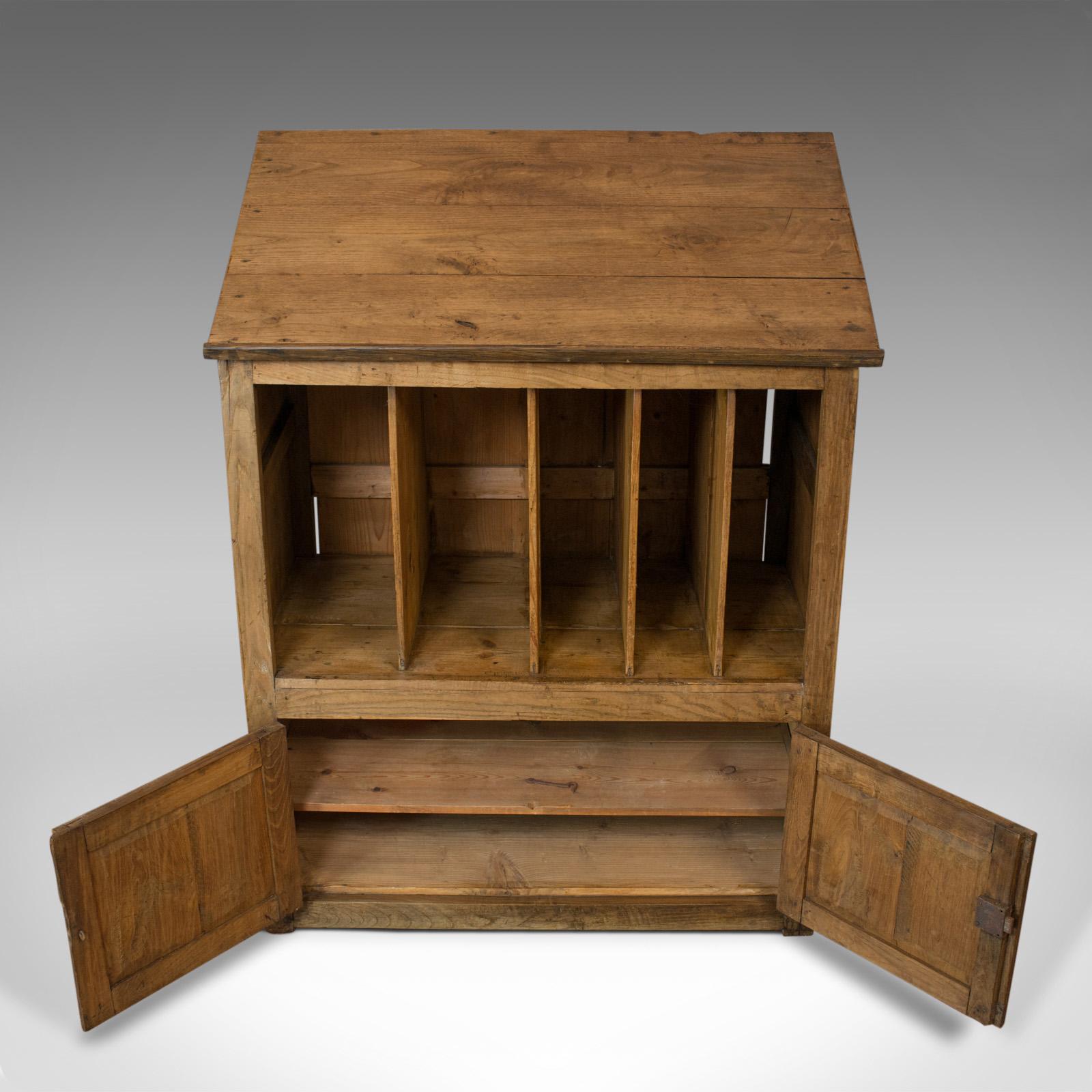 Antique Clerks Standing Desk, Victorian, Pine, Writing Table, Lectern circa 1890 2