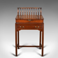Antique Clerks Writing Desk, English, Victorian, Mahogany Tall Bureau circa 1870
