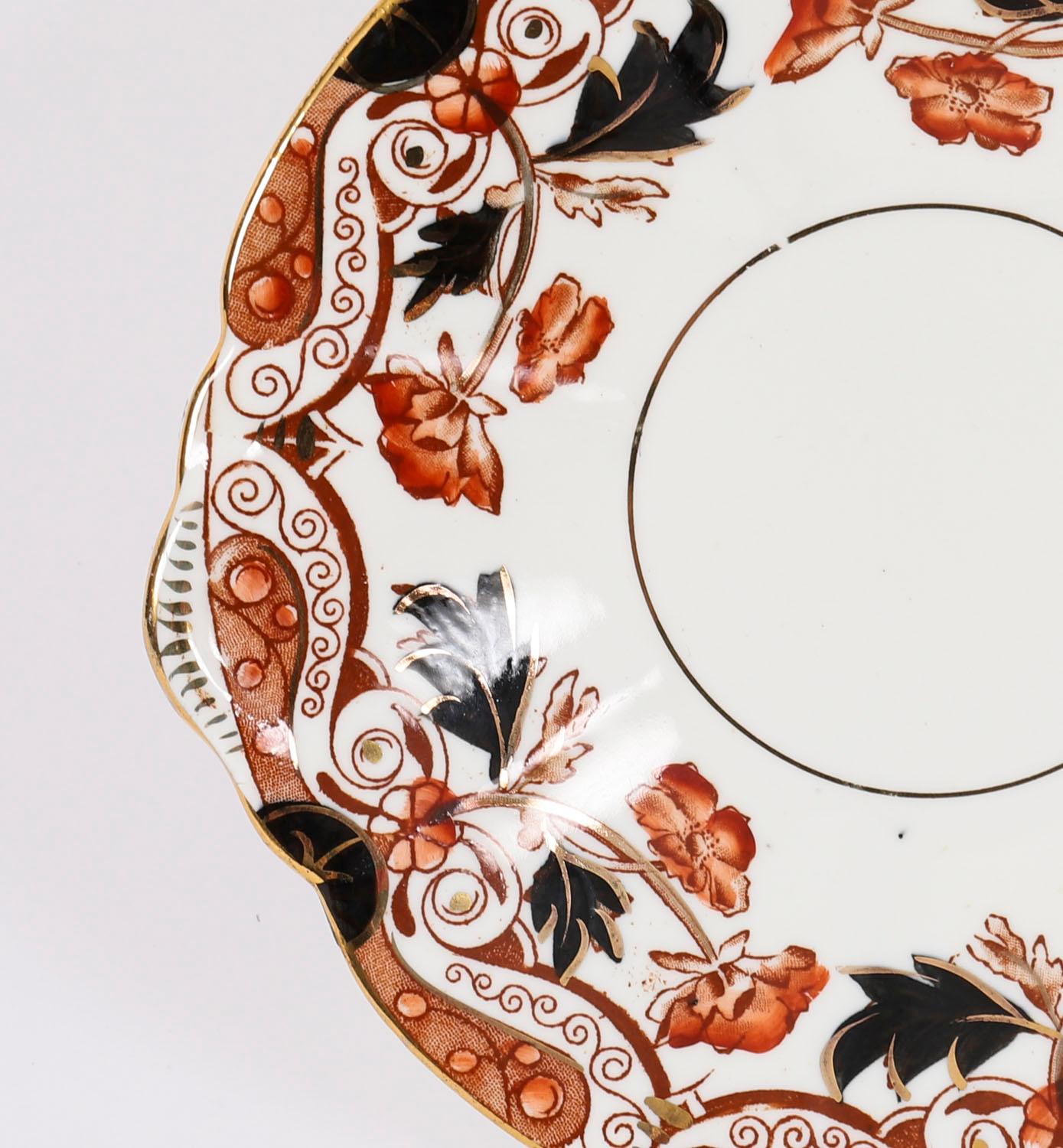 Porcelain Antique Clifton China 34 piece Tea Set By Wildblood & Heath 19th Century For Sale