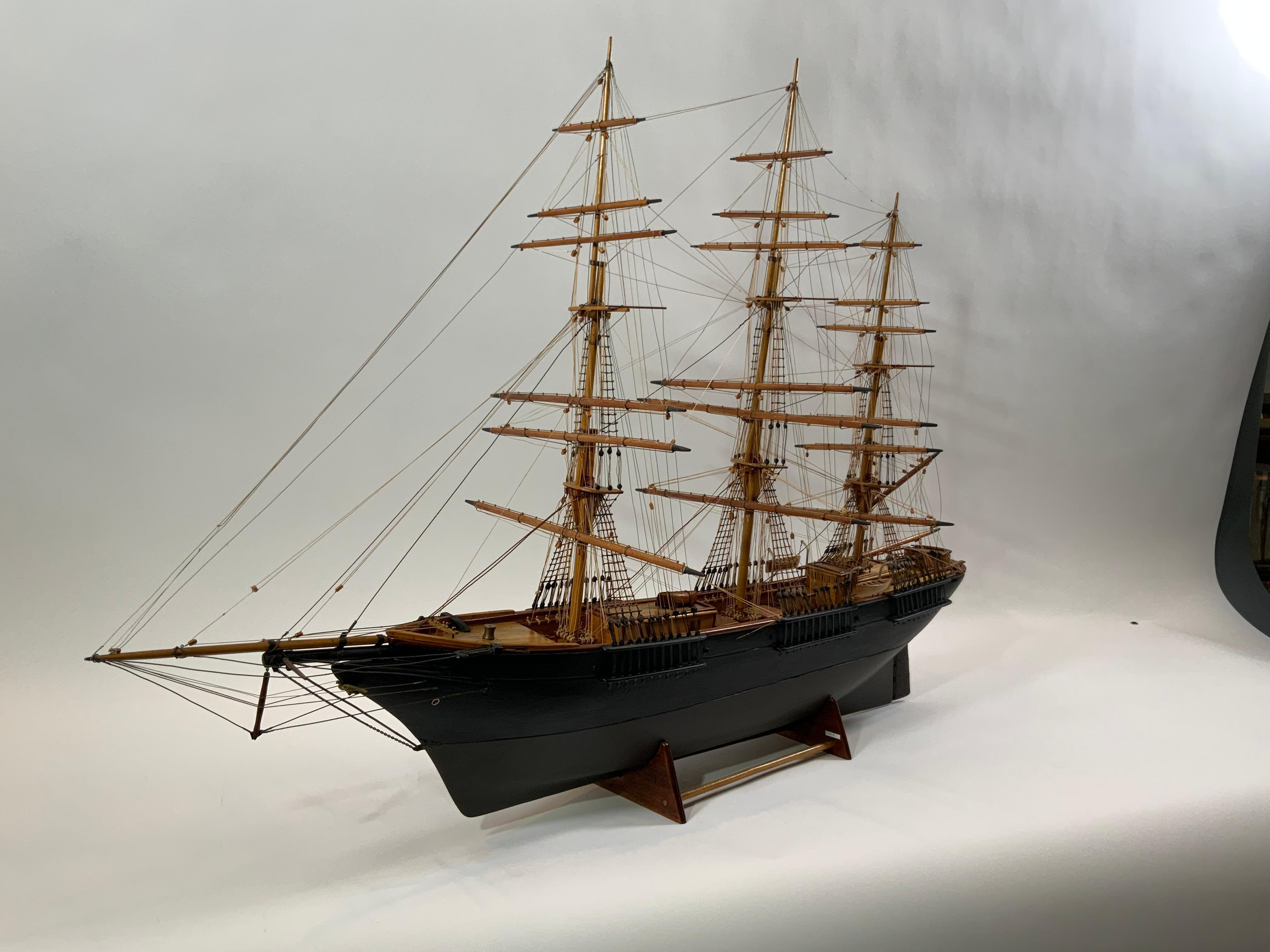 Antique Clipper Ship Model For Sale 3