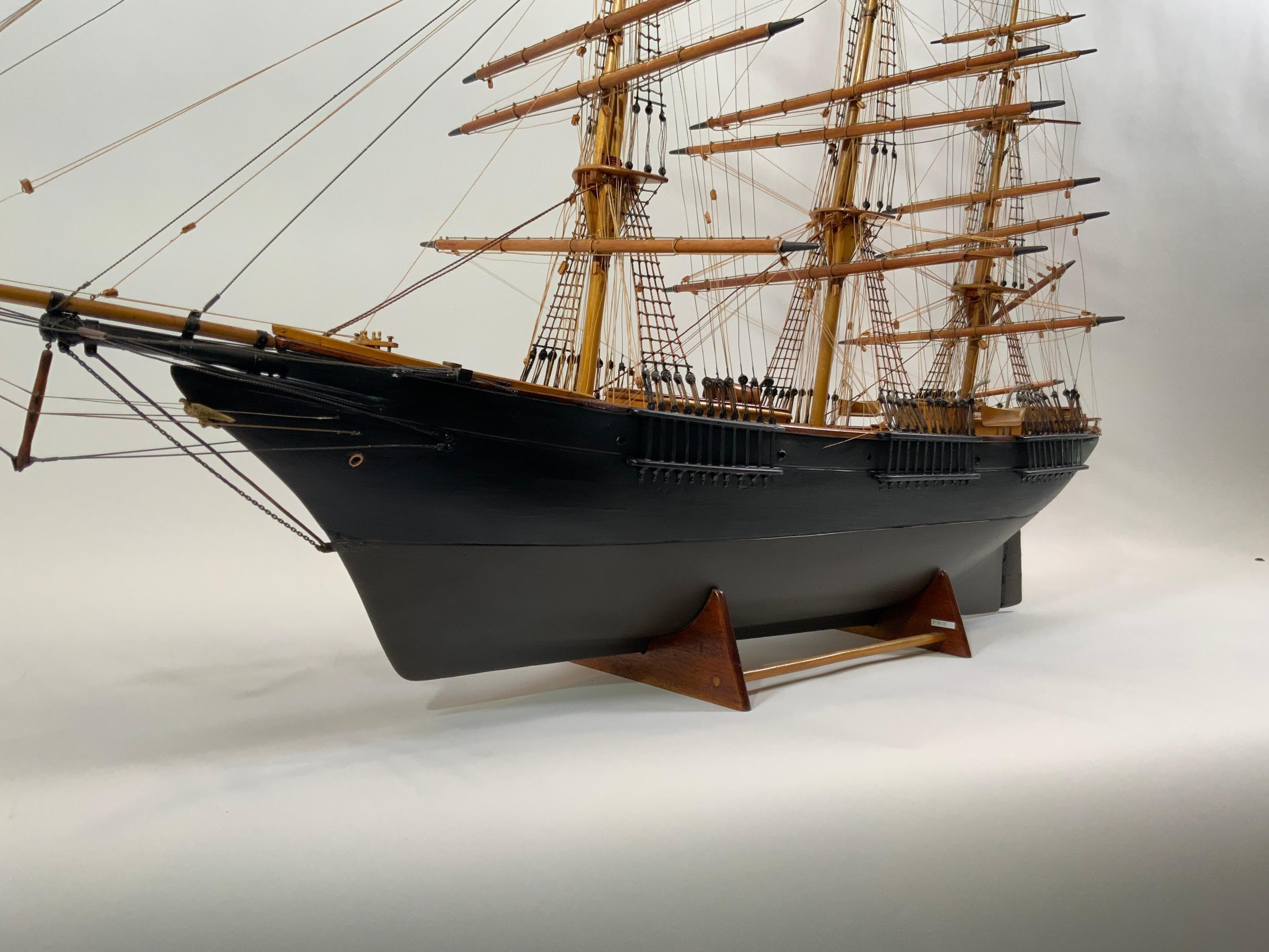 Antique Clipper Ship Model For Sale 4